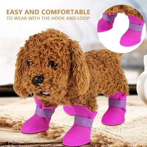 Factory Price Hot Sale Adjustable Anti-slip 100% Waterproof Outdoor Soft Rubber Pet <b>Dog</b> Paw <b>Protectors</b> Rain Snowy <b>Boots</b> Shoes - Product Image 6