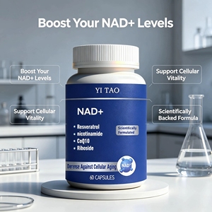 Suplemento Liposomal de NAD+ con Resveratrol en Cápsulas de Alta Absorción, OEM/ODM, Marca Privada, Suplemento Antienvejecimiento para la Salud Celular - Product Image 4