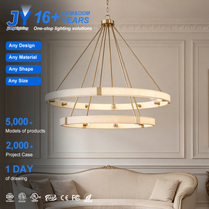 Classic Minimalist Brass Decoration Warm <strong>White</strong> <strong>Hanging</strong> Metal Rope Lights for Dining Living Bedroom Custom Modern Led Chandelier - Product Image 1