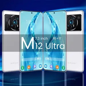 Teléfono Móvil M12 Ultra 16GB + 1T, Original, con GPS, BT, WiFi, Android, 4G, Global, desbloqueado, novedad