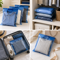 Pochette de protection pour vêtements en PVC imprimée sur mesure de haute qualité, sac en plastique imperméable pour vêtements, fermeture éclair, anti-poussière, réutilisable, écologique