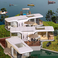 Micro-hébergement extérieur en acier, Villa conteneur avec chambre à ciel étoilé pour Hôtels, Sites Touristiques, Complexes Mobiles Tendance (Net Red) et Resorts Apple