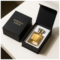 Boîte cadeau magnétique avec logo personnalisable Emballage de parfum Boîte en carton biodégradable à double porte pour encre de soja FSC Liner Sponge White