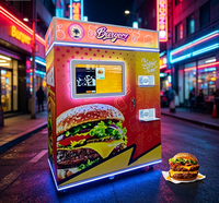 Distributeur automatique de hamburgers et de frites pour extérieur, machine à frire les frites entièrement automatique, en promotion