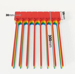 Sceaux de sécurité en plastique pour extincteurs, étiquettes vierges jetables, attaches de signalisation autobloquantes pour camions, cadeau promotionnel - Product Image 3