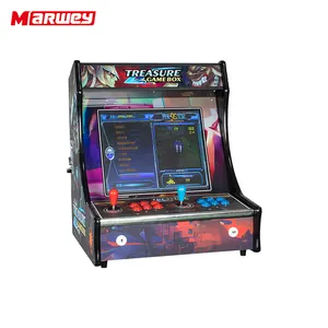 Kommerzielle klassische münzbetriebene Mini-Bar-Spielmaschine Heimgebrauch retro 2-Spieler-Spielmaschinen mit 19-Zoll-Lcd-Bildschirm