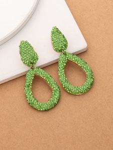 Pendientes de Esmeralda con Diseño Exclusivo y Adornados con Diamantes - Product Image 2