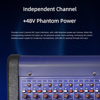 GB-16 16-Channel Professional Metal Audio Mixer Console 10 Mic Bluetooth USB OTG Stereo Main 99 DSP Effects 48V Phantom Power