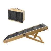 Escalier pliable en bois pour chien, rampe pliable pour lit, escalier réglable en bois pour animaux de compagnie