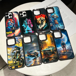 Para Motorola <span class=keywords><strong>Moto</strong></span> G85/G64/E14/X50 Ultra/S50 Neo TPU + PC patrones de dibujos animados protección de lente de cámara funda de teléfono móvil amigable con la piel - Product Image 1