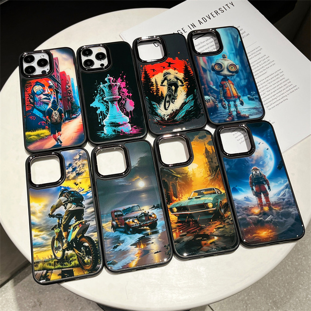 For Motorola Moto G85/G64/E14/X50 Ultra/S50 Neo TPU+PC Cartoon Patterns Camera Lens Protection Skin Friendly Mobile Phone Case