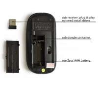 Computer Accessories Hardware Software Computer Gaming Mouse Wireless 2.4ghz Optical Rechargeable Mouse With USB Charging Cable