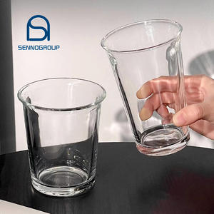 Flûte à eau en <span class=keywords><strong>pyrex</strong></span> épaisse de qualité supérieure, mug à café au lait à bas prix, verre à boire personnalisé avec logo - Product Image 1