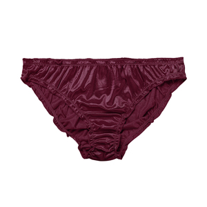 U476 Culottes <span class=keywords><strong>Tanga</strong></span> en Soie et Nylon Personnalisées avec Logo Brodé, Grandes Tailles, Culottes en <span class=keywords><strong>Satin</strong></span> pour Femmes - Product Image 4