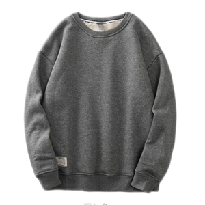 Sweat à capuche gris RPET pour hommes lourds imperméable 100% coton lavé à l'acide imprimé en détresse plastiques recyclés sweat à capuche teint vierge - Product Image 1