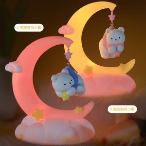 Lámpara Decorativa Nocturna de Cuentos de Hadas Yu Mo Moon, Cerdo Volador y Shiba Inu, para Dormitorio Infantil, Regalo - Product Image 4