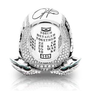 Anello e Collana in Lega di Alta Qualità del Campionato di Football Super Bowl 2025 Philadelphia Eagles, Regalo per i Tifosi - Product Image 2