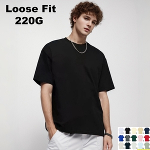 T-Shirt Oversize Personalizzata 100% Cotone Pesante Vintage con Stampa Grafica Effetto Acid Wash Maglietta Streetwear per Uomo - Product Image 4