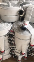 Enrouleur de tuyau d'incendie en PU Layflat blanc personnalisé OEM équipement et accessoire de lutte contre l'incendie à décharge d'eau à haute pression à prix compétitif