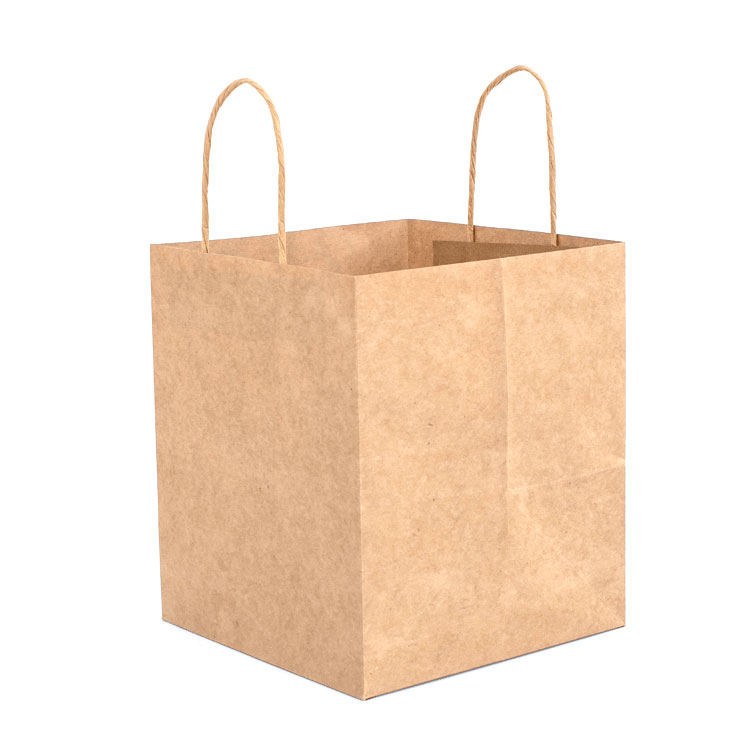 Large loading capacity big paper bags custom printed shopping paper bag low cost brown yellow kraft paper bag