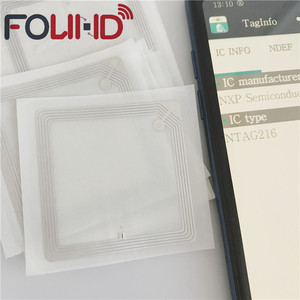 Không thấm nước Đọc Viết 50*50 mét trống Trắng iso15693 thư viện sách <span class=keywords><strong>RFID</strong></span> Tag cho an ninh <span class=keywords><strong>RFID</strong></span> thư viện hệ thống quản lý - Product Image 3