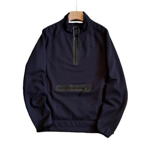 Bán Buôn Odm Tùy Chỉnh 400gsm Nặng Bông Người Đàn Ông Của Một Nửa Zip Áo Đứng Cổ Áo Áo Thun Thể Thao Phòng Tập Thể Dục Giản Dị Mặc Mùa Thu - Product Image 2