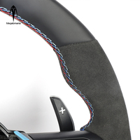 Volant sport personnalisé en fibre de carbone pour BMW F30 F10 Série 3 Série 5 X5 X6 E90 E92 M3 M5 E46 F20 F12 F80 F82 avec éclairage LED