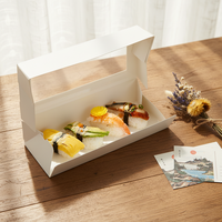 Boîte à bento, boîte à sushi, papier kraft de qualité alimentaire, écologique, conteneur jetable à emporter, emballage réutilisable pour la restauration rapide