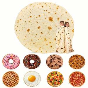 Burrito Simulation Couverture Alimentaire Couverture Alimentaire Amusante Couverture Literie Couverture - Product Image 2