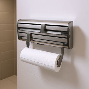 Porte-rouleau de papier toilette mural moderne Leifheit Parat Royal en acier inoxydable, accessoire de salle de bain, utilisation sans électricité - Product Image 3