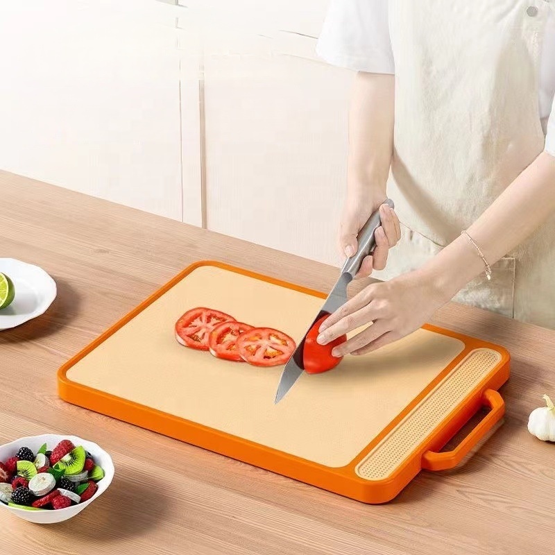Non-Slip Kitchen & Dormitory Cheese Grinder Fruit & Food Chopping Blocks Double-Sided Stainless Steel Cutting Board