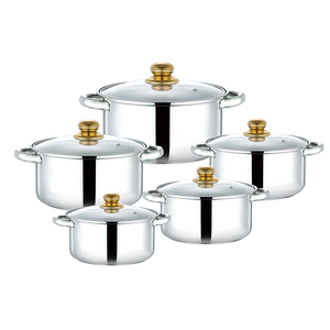 Juego de Ollas de Cocina al por Mayor, <span class=keywords><strong>Olla</strong></span> de Acero Inoxidable de 10 Piezas, Ollas de Cocina, Juegos de Ollas, Utensilios de Cocina, Cacerolas de Inducción - Product Image 3