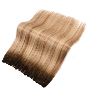 Extensioni per capelli umani Remy con cuticole allineate Honor Hair, <span class=keywords><strong>biondo</strong></span> <span class=keywords><strong>chiaro</strong></span> e balayage, con trama a macchina - Product Image 2