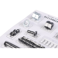 Fournisseur d'usine Kit de vis fendues personnalisées en fer Assortiment de vis de quincaillerie Ensembles Boîte pour poêle à barbecue assemblé
