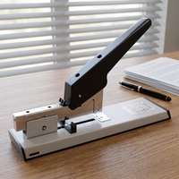 Agrafeuse manuelle multifonction robuste pour reliure de livres, capacité 100 feuilles, en métal, avec agrafeuse à couture renforcée