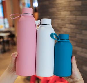 Hot Sale Eco-Friendly 350Ml 500Ml <b>750Ml</b> Custom Logo Double Wall Rubber Paint Small Mouth Stainless Steel Vacuum Insulated Lid - Product Image 4