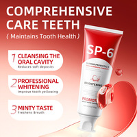 Pasta Dental Blanqueadora Probiótica SP-6, Limpieza Profunda de Placa, Elimina Manchas, Elimina el Mal Aliento, Equilibra la Flora Bucal, Cuidado Bucal Diario