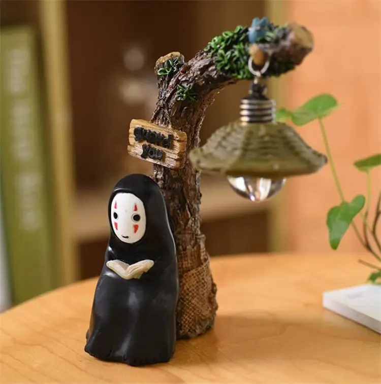 Studenten geschenke Hayao Miyazaki und Chihiro No Face Herren dekorationen Nachtlichter Kreatives Lebensmittel harz im japanischen Stil