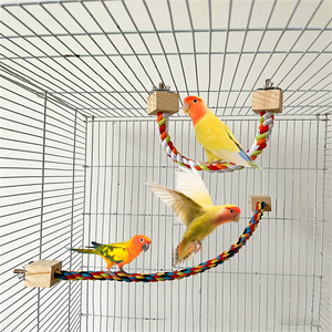 Cuerda de Escalada para Loros, Longitud 30/40/50/60cm, Barra Suave Giratoria para Mascotas, <span class=keywords><strong>Escalera</strong></span>, Nuevo Diseño, Juguetes para Pájaros - Product Image 4
