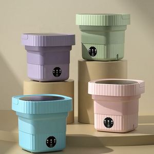<b>Hot</b> Sell Portable Travel Household Car Outdoor Small Folding Washing Underwear Lazy <b>Socks</b> Foldable Washing Machine - Product Image 1