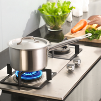 Casserole en acier inoxydable à prix d'usine pour cuisine commerciale Batterie de cuisine professionnelle Ensemble chef