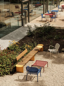 Ensemble extérieur en aluminium vibrant, crée une ambiance colorée pour les salons de thé, les cours, heureux et durable - Product Image 3