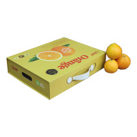 Boîte d'emballage en papier pliable de haute qualité personnalisée en usine, boîte cadeau pour fruits avec logo imprimé