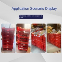 Bac à pain en plastique HDEP personnalisé pour la sécurité alimentaire, bac à pain en plastique de qualité boulangerie, empilable, à louer pour les supermarchés, boulangeries