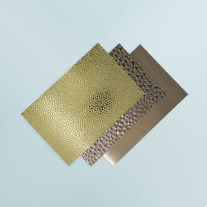 Altın Renkli Paslanmaz Çelik Levha Su Dalgası Paslanmaz Çelik Sac Duvar Dekorasyonu ASTM JIS Soğuk Haddelenmiş Paslanmaz Çelik Sac - Product Image 1