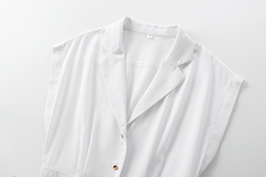 QSY 2 colori tinta unita colletto intagliato <span class=keywords><strong>B</strong></span> Ttons <span class=keywords><strong>P</strong></span> fascia senza maniche Cas Al Fashion abito lungo da donna - Product Image 5