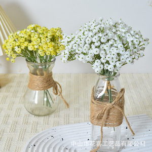 Bouquet de fleurs artificielles Gypsophile, tige unique en caoutchouc souple, décoration intérieure, accessoires de mariage - Product Image 4