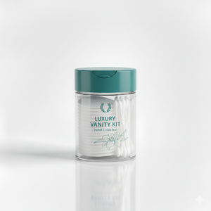 Luxury Vanity <b>Kit</b> Cotton Pads Buds Floral Design Hotel Collection Personal Care <b>Makeup</b> Removal Convenient Adult Use USA Origin - Product Image 1