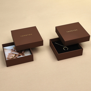 กล่องของขวัญเครื่องประดับกระดาษแบบมีฝาปิดและฐาน สำหรับบรรจุภัณฑ์สร้อยคอ หรูหรา ผลิตตามสั่ง ขายส่งโดย Boyang - Product Image 4