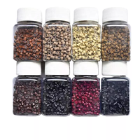 1000 pièces de micro-anneaux en silicone de 4 mm pour extensions de cheveux, 9 couleurs, adaptés aux extensions de cheveux
